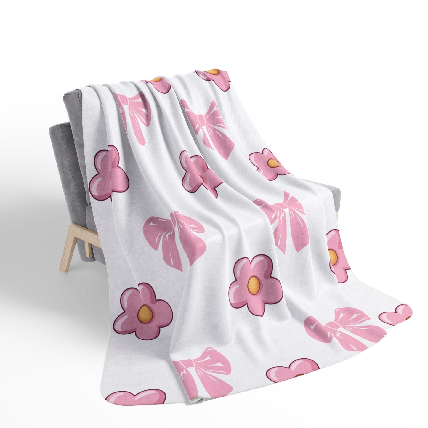 Fleur Sherpa Blanket